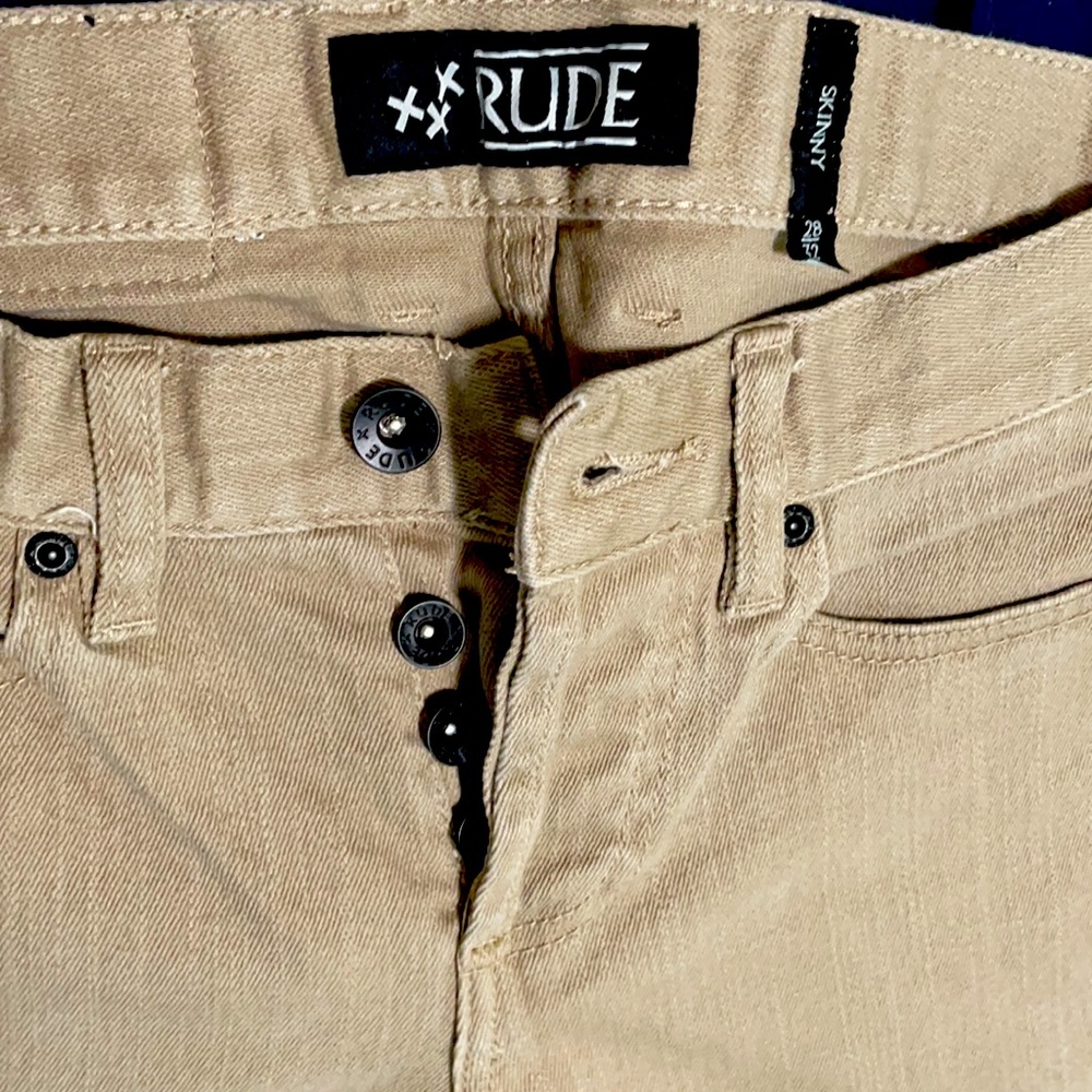 28X32 Rude Skinny Jeans Beige
